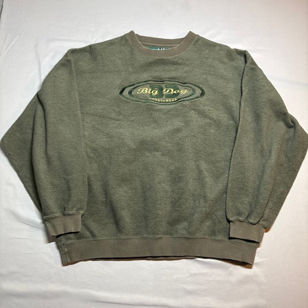 Vintage big dogs green crewneck